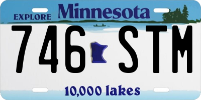 MN license plate 746STM