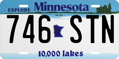 MN license plate 746STN