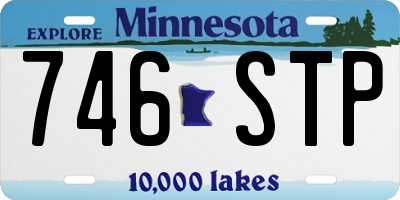 MN license plate 746STP