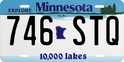 MN license plate 746STQ