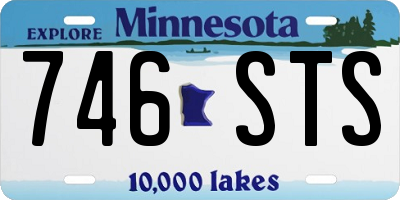 MN license plate 746STS