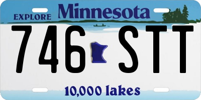 MN license plate 746STT