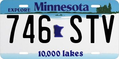 MN license plate 746STV