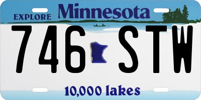 MN license plate 746STW