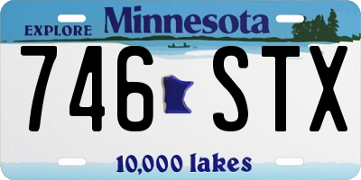 MN license plate 746STX
