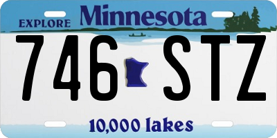 MN license plate 746STZ