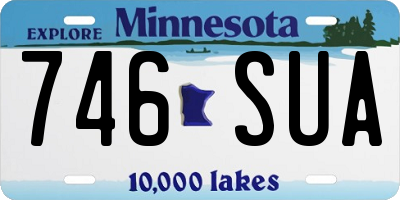 MN license plate 746SUA