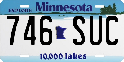 MN license plate 746SUC