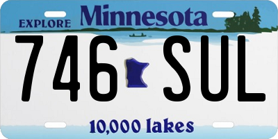 MN license plate 746SUL