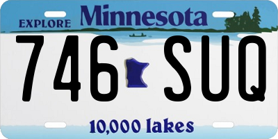 MN license plate 746SUQ