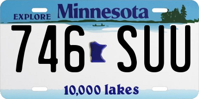 MN license plate 746SUU