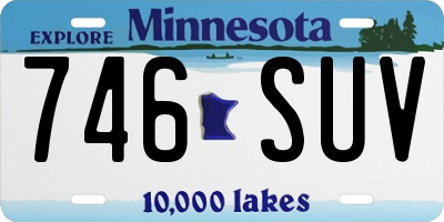 MN license plate 746SUV