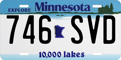 MN license plate 746SVD