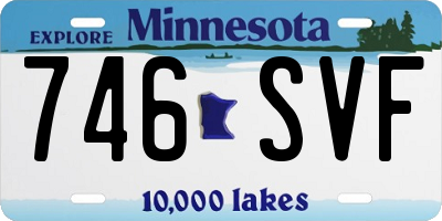 MN license plate 746SVF