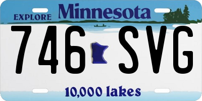 MN license plate 746SVG