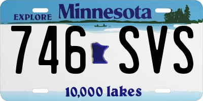 MN license plate 746SVS