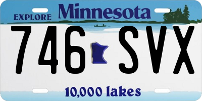 MN license plate 746SVX
