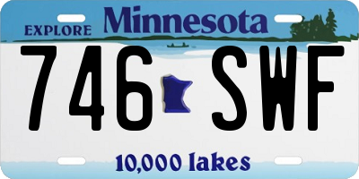 MN license plate 746SWF