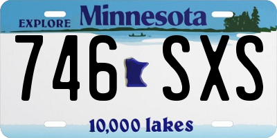 MN license plate 746SXS