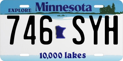 MN license plate 746SYH