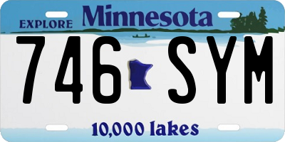 MN license plate 746SYM
