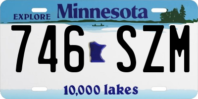 MN license plate 746SZM