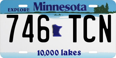 MN license plate 746TCN