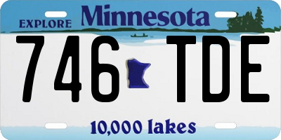MN license plate 746TDE