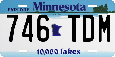 MN license plate 746TDM