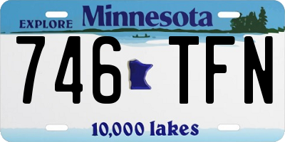 MN license plate 746TFN