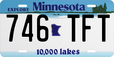 MN license plate 746TFT