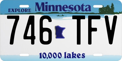 MN license plate 746TFV