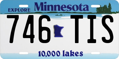 MN license plate 746TIS