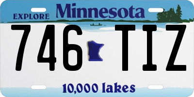 MN license plate 746TIZ