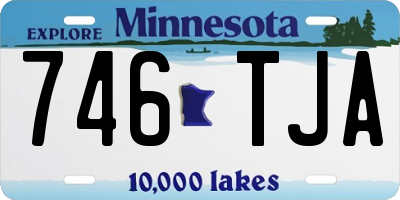 MN license plate 746TJA