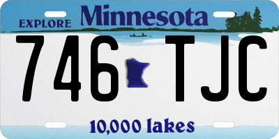 MN license plate 746TJC