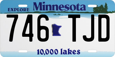 MN license plate 746TJD