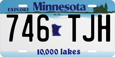 MN license plate 746TJH