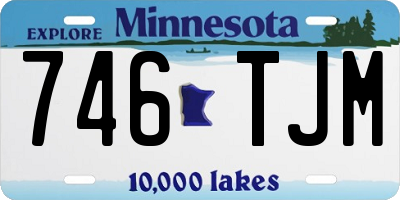 MN license plate 746TJM