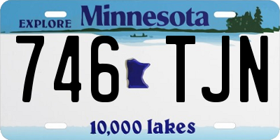 MN license plate 746TJN