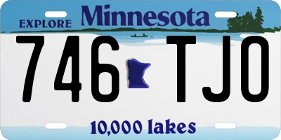 MN license plate 746TJO