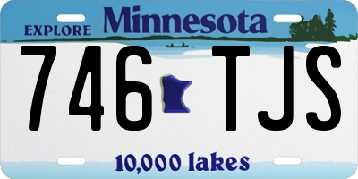 MN license plate 746TJS