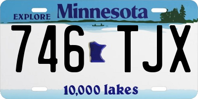 MN license plate 746TJX