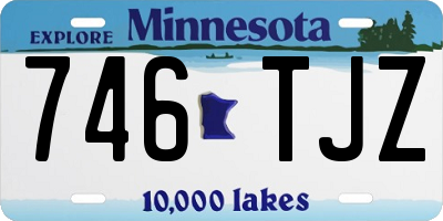 MN license plate 746TJZ
