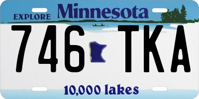 MN license plate 746TKA