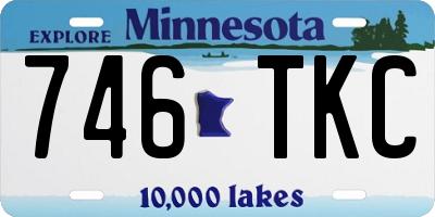 MN license plate 746TKC
