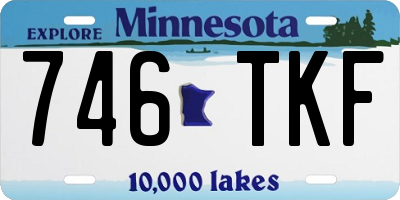 MN license plate 746TKF