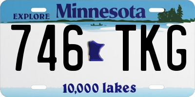 MN license plate 746TKG