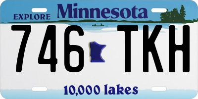 MN license plate 746TKH