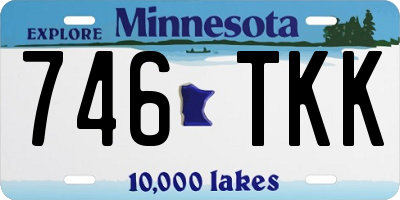 MN license plate 746TKK